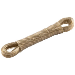 Шнур бельевой металлическая проволока/полипропилен 20м, суперпрочный Рыжий кот 171169