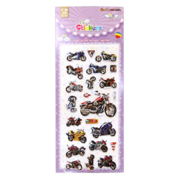 Наклейки объемные  8х17,5см Мото XF-082 КН22072-20