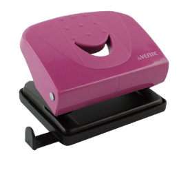 Дырокол  20 листов Devente Trend, пластиковый, с линейкой, брусничный 4020508