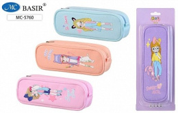 Пенал-тубус Девочка, ткань цветная ассорти MC-5760