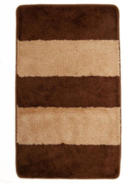 Комплект ковриков напольных для ванной и туалета на латекс. основе Be Maks Multi 2пр. 60х100см/60х50см толщина 18мм, коричневый Aqua-Prime 184-152