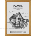 Фоторамка 21х30см деревянная, янтарь, акрил 236295