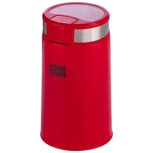Кофемолка электрическая 200Вт, HS-2035, вместимость 50г, красный HomeStar 105766
