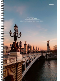 Тетрадь  96 листов А4 Архитектурные шедевры-1, гребень Т96-8337