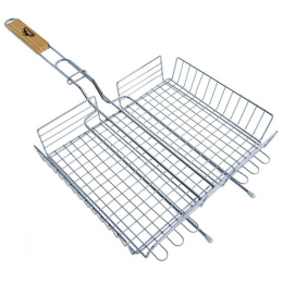 Решетка для барбекю хромированная 30х23см Кавказ-10/1