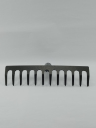 Грабли прямые 12 зубьев металлические без черенка ГП-12