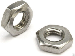 Гайка низкая DIN439 А2 М10 нерж. 43910