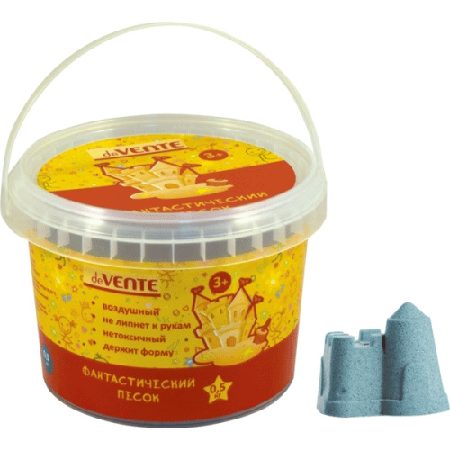 Песок кинетический 0,5кг синий deVente 8042810