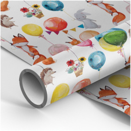 Бумага оберточная 100х70см белый крафт 70г/м2 Счастливое событие MS_53451