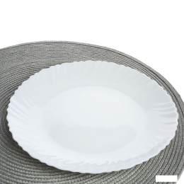 Тарелка стеклокерамическая мелкая 215мм Классика, белый White Lily LHP-85 (WHITE)/660035