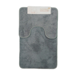 Комплект ковриков напольных для ванной и туалета 2пр. 50х 80см/40х50см полиэстер, низкий ворс, кант Радужный Дом РД68502