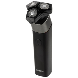 Бритва аккумуляторная EN-729, 3 бреющие головки, шнур USB, черный с серебром Energy 107606