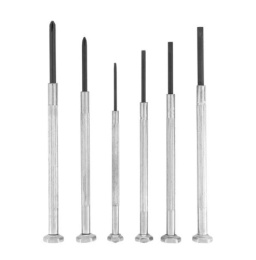 Отвертки набор  6шт. для точных работ, металлические ручки, Point Sparta 133445