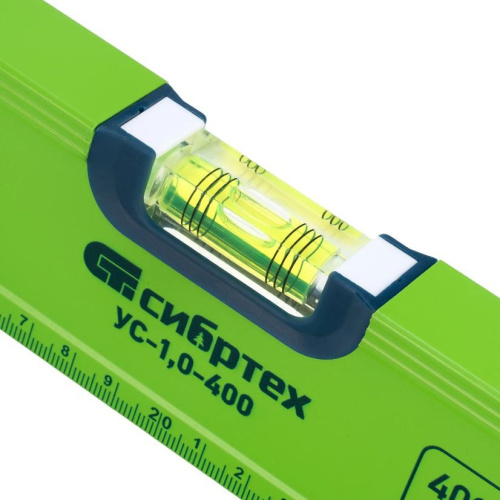 Уровень  400мм алюминиевый с 3 глазками фрезерованный Сибртех 34100