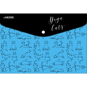 Папка с кнопкой А4 0.15 Devente Yoga Cats 3071940