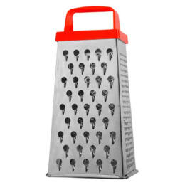 Терка 4 грани h-23см жестяная, пластиковая ручка Никис Т-1