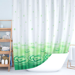 Штора для ванной полиэстер 180х200см Jackline BS-5020 Green