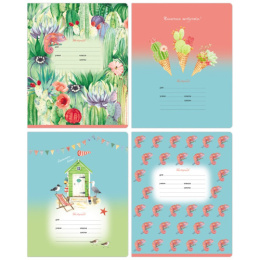 Тетрадь  18 листов клетка BG Краски лета Т5СК18_БЛ 11717