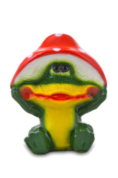 Фигурка садовая гипсовая Лягушка под мухомором 25х30см ГусьДекорЛюкс 8С13