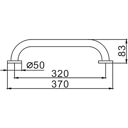 Поручень Frap 17 F1718 латунь, хром Frap 35079