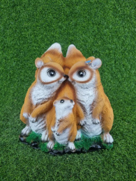 Фигурка садовая из полистоуна Бурундуки 24х18х23см ТулаСад 307