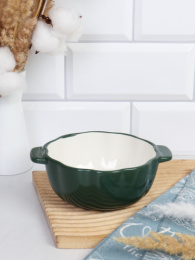 Супница фарфоровая с двумя ручками  450мл/160х150х58мм, цвета в ассортименте FR-9/752265