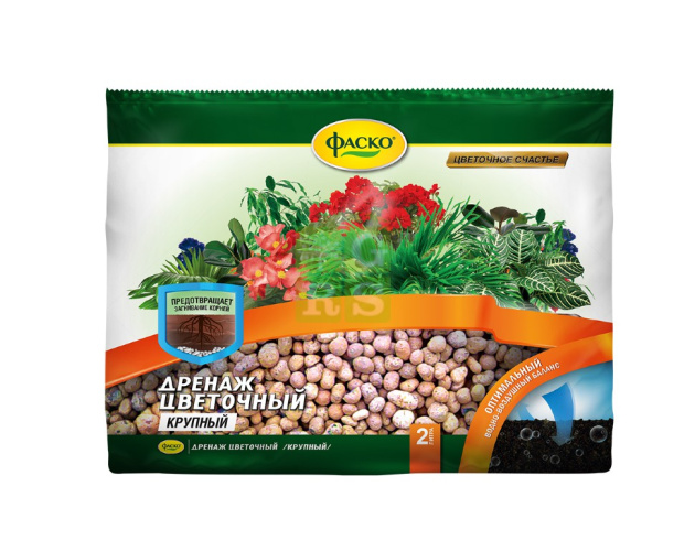 Дренаж цветочный  2л крупный Цветочное Счастье Фаско