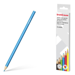 Карандаши цветные  6 цветов ErichKrause, шестигранные, пластиковые 53360