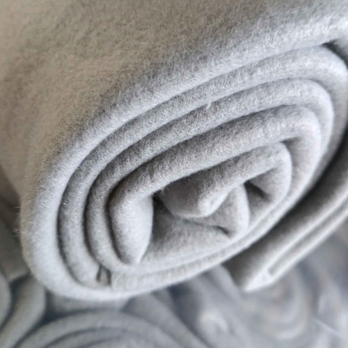 Плед 130х170см флис Серый ДомВелл 