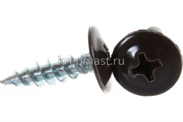 Саморез с п/ш острый 4,2/19 RAL 8019 (темно-коричневый) 284-42198019