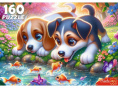 Пазлы  160 элементов Щенки и рыбки Х160-7609