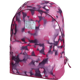 Рюкзак Devente подростковый 40х30х14см, 1 отделение на молнии, розовые сердечки 7033785
