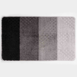 Коврик напольный для ванной на латекс. основе Silver 60х100см толщина 11мм, серый Aqua-Prime 2239