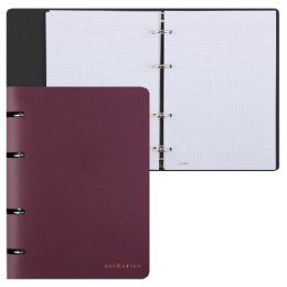 Тетрадь  80 листов Devente Esthetics, на кольцах, обложка искусственная кожа, бургунди 2057532