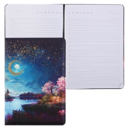 Ежедневник недатированный А5 136 листов Devente Nature, искусственная кожа, темно-синий 2234591