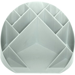 Подставка для пишущих принадлежностей Devente Simple, непрозрачная серая 4102502