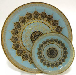 Набор тарелок стеклянных 7шт. мелкие (1шт.-300мм, 6шт.-180мм) в п/у Royal Glass 7001/35