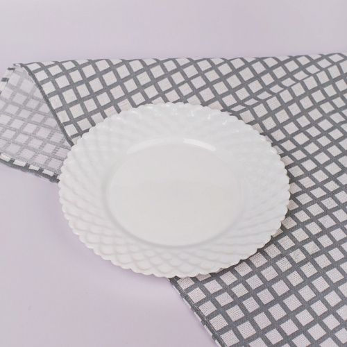 Тарелка стеклокерамическая мелкая 195мм White Pars Opal PO-195P