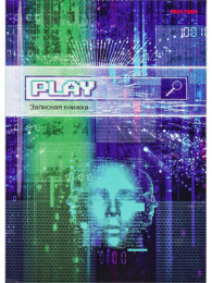 Книжка записная А6  64 листа Цифровой мир, книжный переплет 64-6836