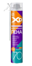 Пена монтажная Хp 70, бытовая, профессиональная, всесезонная, 850мл/950г 01-01-39