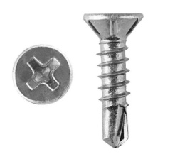 Саморез оконный 3,9х35 сверло (белый цинк) 278-3935б