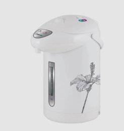 Термопот 2,5л,  750Вт, HS-5001, серый с декором серые цветы HomeStar 000700
