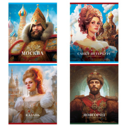 Тетрадь  48 листов BG Нейросеть. Города России Т5СК48_ЛМ_ТФ 12276