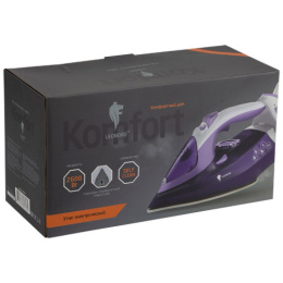 Утюг 2600Вт, керамическая подошва, LE-1807U, беспроводной, фиолетовый Leonord 108250