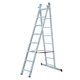 Лестница алюминиевая универсальная двухсекционная  7 ступеней (3,39м) Ufuk 411207