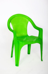 Стул детский пластиковый Малыш 380х350х535мм с глухой вставкой, салатовый Стандарт Пластик Групп 160-0055