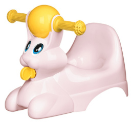 Горшок детский пластиковый без крышки Зайчик Lapsi 42х29х31см, светло-розовый Homver 221500407/01