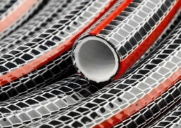 Шланг поливочный ПВХ армированный Premium 3/4" (19мм) 25м, 5-ти слойный, черно-красный Raco 40300-3/4-25