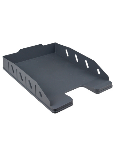 Лоток для бумаг Офис, серый ЛК-5129