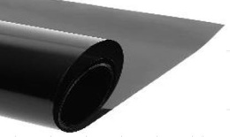Клеенка столовая силиконовая 0,8х20м 0,8мм черная, глянец Dekorelle 126B